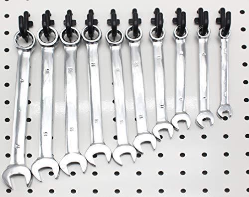 Pegboard Hooks 100-Packs J Shape Peg Hooks Black Peg Hook Assortment (100) #TOP2