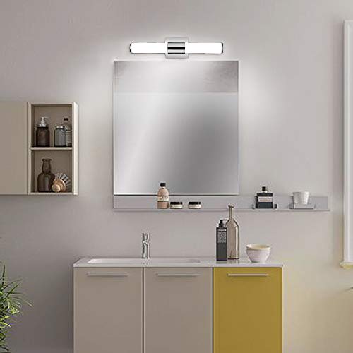 Letsun Led Vanity Light Acrylic Bathroom Lighting Fixtures Over Mirror 12W Vanity Light Fixtures 18 Inches Bathroom Light Fixtures 6000K Cool White Vanity Lights For Mirror Plastic Tube Wall Scones #TOP4
