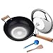 Wok Wok indukcyjny Instrukcja dla Wok patelnia Niepowlekanych indukcyjne Kuchenki gazowe Piece zastosowanie Old Fashioned smaż antyadhezyjną Pan 34cm