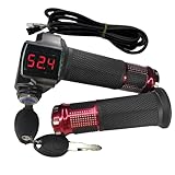 Universal Voltage: Bike Throttle Grip is fit for 12-84V electric bike or scooters, can identify voltage automatically, timely indicating. (12V, 24V, 36V, 48V, 60V, 72V electric vehicles can be used directly, also compatiable with some 84V electric ve...