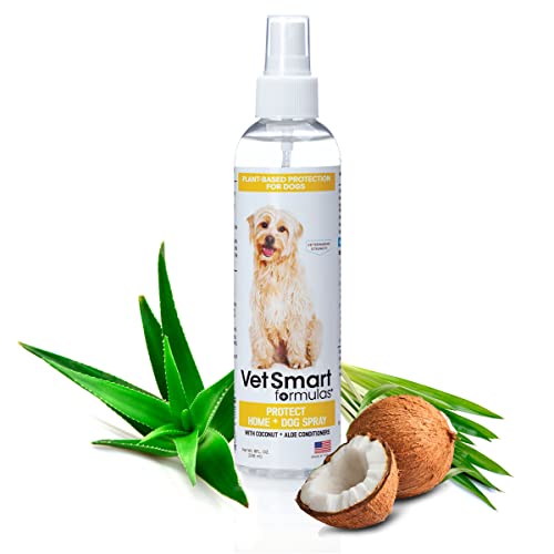 Protect Home + Dog Spray; Eliminate Scratching, Itching, and Hot Spots and Keep Your Home Safe and Smelling Great; Plant-Based All-Natural Formula - Made in USA