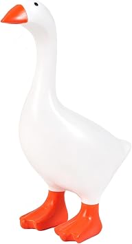 Desk Goose 7 Inches Mini Office Desktop Goose Magnetic Key Holder | 7 inch resin goose decor for office or home.Magnetic beak can hold a couple of keys.Gift for friends and family.