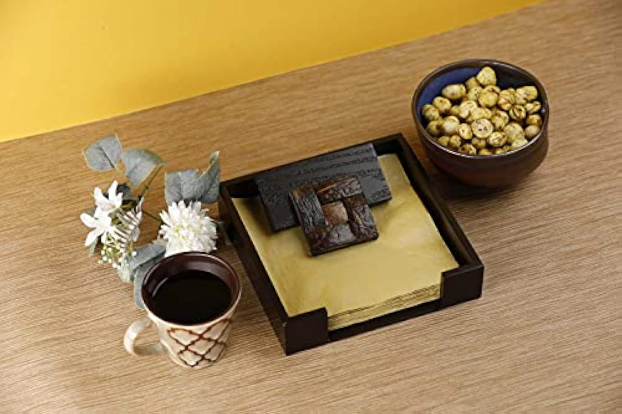 Wooden MDF Flat Napkin Holder for Dining Table