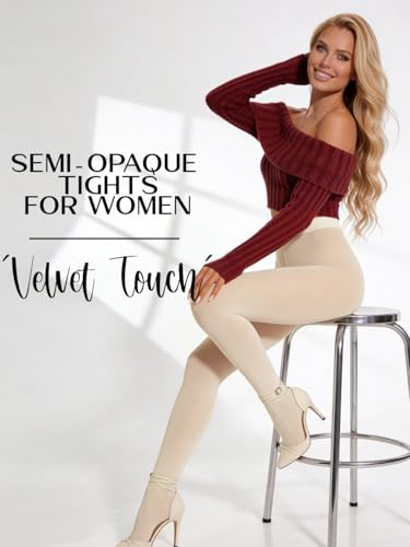 Image of Charm and Attitude Semi Opaque Tights for Women | Colored Pantyhose Stockings Nylons 40D