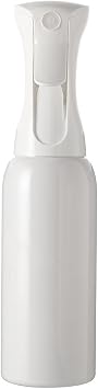 Mistifi Spray Plastic Bottle for Hair, Ultra Fine Mist, Water Mister for Hairstyling, Cleaning, Plants, Pets cleaning 17oz/500ml, white bottle