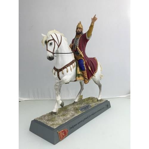 Wıse Fatih Sultan Mehmet Renkli At Üzerinde Figür Heykeli