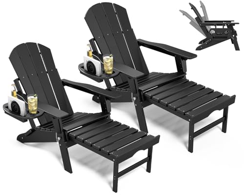 NAVINE Adjustable Adirondack Chair with Ottoman