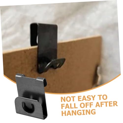Image of HOMSFOU 100pcs Heavy Duty Picture Frame Hooks No Damage Wall Hangers for Art and Photos Easy Installation Adhesive Hooks for Home Decor