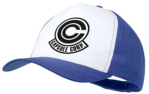 MERCHANDMANIA Gorra Azul Logo Dragon Capsule Corp Ball Color z Cap
