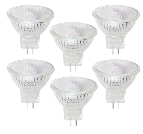 VINBE MR11 12v 20w halogéneo luz base gu4 focos 2800k branco quente, ajustável, 6 embalagens