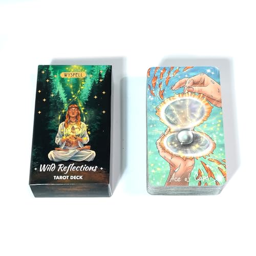 Image of PATPAT Tarot Cards 78 Nature-Inspired Tarot Cards Beginner's Tarot Card Beautiful Illustration Guiding Card for Self Discovering, Personal Reflection, Divination