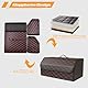 Ergocar Kofferraum Organizer Luxus-PU-Leder Aufbewahrungstasche Organizer Wasserdicht Faltbar Kofferraum-Tasche für Auto/LKW/SUV (Schwarz-M)
