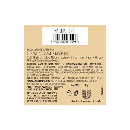 Image of Lakme Face It Blush Natural Rose B1 4gm