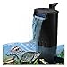 Aquarium Turtle Filter Quiet Flow Water Clean Pump Bio Filtration for Reptiles Tank Low Level Waterfall Filter for Small Fish Tank Turtle Tank Shrimp Tank Amphibian Frog Crab (600L/H Aquarium Filter)