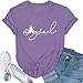 Magical Shirt for Women Magic Kingdom Tshirt Cute Castle Graphic Tees Family Vacation Shirts Short Sleeve Casual Tops Light Purple-XL