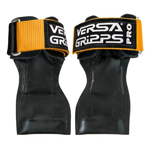 Image of Versa Gripps Pro, Made in USA, Wrist Straps for Weightlifting Alternative, Best Training Accessory, XS, Silver | Our Most Popular Grip; Built-In Arch Support; Handcrafted Quality Since 1998; Made in the USA