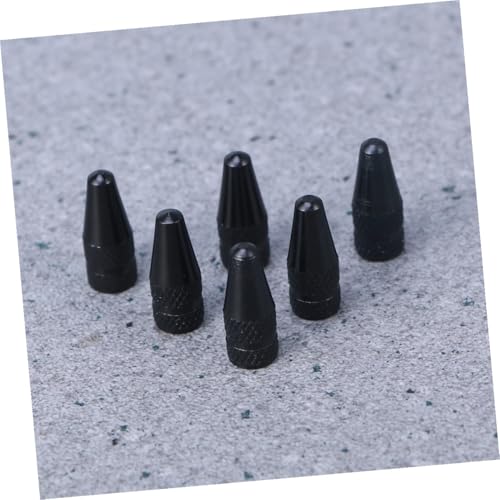 12 piezas de tapas de válvula francesa negras de aleación de aluminio para neumáticos de bicicleta, antióxido, con sellado, compatibles con bicicletas de montaña y de carretera, fáciles de instalar miniatura 3