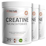 Creatin Monohydrat Pulver 3kg / 3000g reines Kreatin Monohydrat in mikronisierter Qualität - Creatine-Monohydrate mit 3000 mg Kreatin pro Portion - laborgeprüft mit Zertifikat - 100% vegan