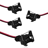 SamWinGear 4PCS Fuel Injector Connector EV1 Connector Fuel Injector Wiring Harness, Injector Socket with Extended Plug Clip Cut Pigtail Wedge Wiring Harness 2-Wire FemaleReplace EV1 OBD1 Any RC