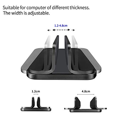 Soporte vertical ajustable de aluminio para portátiles miniatura 5