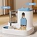 Baoblaze Automatic Pet Feeder and Waterer Dog Feeder Large Capacity, Anti Slip, Water Dispenser, Feeding Station for Cats Small Dogs, Blue