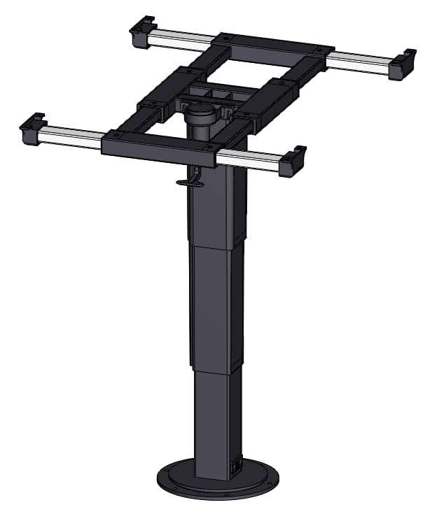 ilse 5894 A08 Liftgestell Tischgestell Liftsäule mit Verdrehung und Verschiebung mit klick-Klack-System Auto Wohnwagen Wohnmobil Caravan