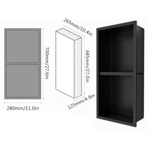 Niche de douche double étagère pour une salle de bain moderne - 4