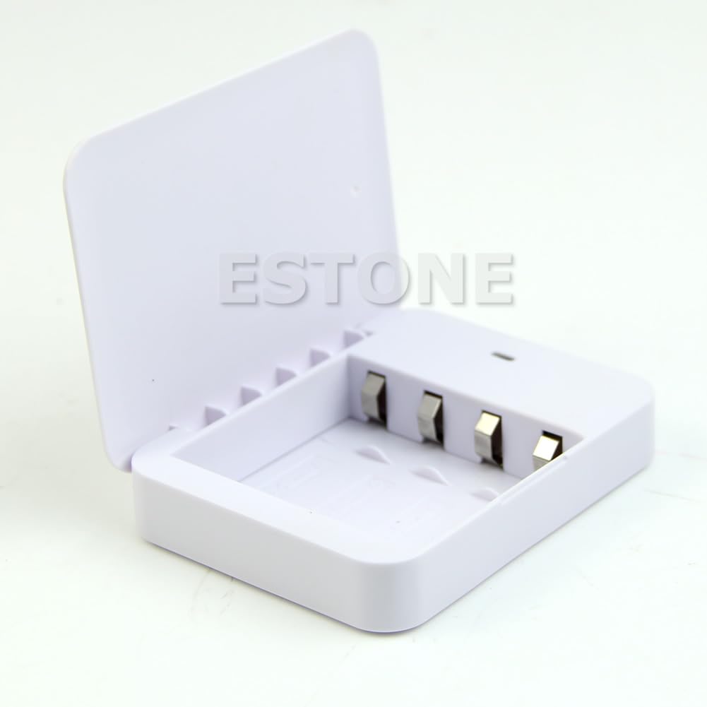 Power Bank Portatile Con 4 Batterie AA | Caricabatterie Di Emergenza USB Per Smartphone, IPhone, MP3 | Custodia Esterna Senza Batterie Incluse - 2