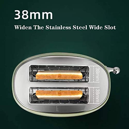 XYSQWZ Toaster 2-Slice Mit 6 Variablen Bräunungskontrollen Abtau- Reand Cancel-einstellungen Breitem Edelstahlschlitz… – Bild 3