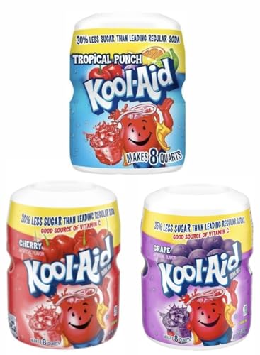 Kool-Aid Combo Pack 538g (Cherry +Tropical Punch+ Grape) U.S.A