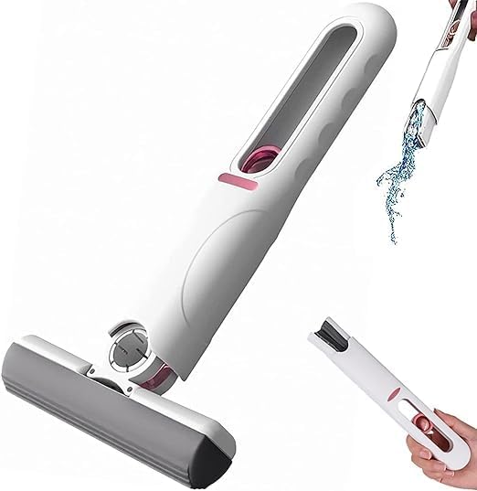KISUASHI Portable Mini Mop Squeeze Mop for Kitchen with Sponge, Car Window Wall Cleaner Self Squeeze Magic Wiper for Kitchen Wet & Dry Use Floor Cleaner Mop for Bathroom Wall Glass Car Table Home (B0CR7MZYNB) Amazon Price History, Amazon Price Tracker