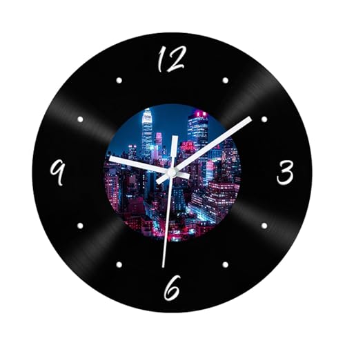 Horloge suspendue silencieuse en vinyle pour supprimer le tic-tac du salon