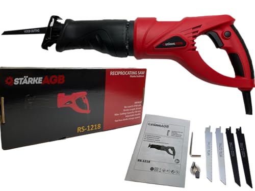 Hurthag Sega Seghetto professionale Recipro universale visto 2700Spm 800W con velocità variabili 4 lame per legno metallo