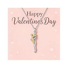 A1:silver and gold hug necklace
