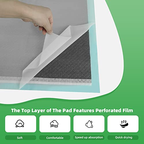 Image of DEEP DEAR Activated Carbon Puppy Pads 30 inchx26 inch (40-Count), Charcoal Dog Pads Extra Large, Disposable XL Dog Pee Pads for Potty Training, Leak-Proof Pet Pads for Whelping Puppies, Kittens, Rabbits