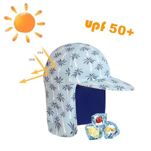 Image of Toddler Boys Sun Hat Kids Flap Hat Beach Sun Protection Hat UPF 50+ for Boys Girls