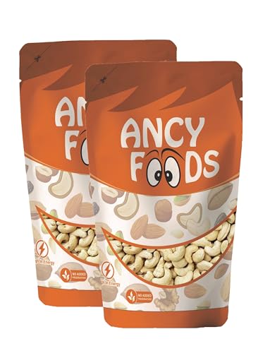 Image of Ancy Kaju (Cashew) 500 Grams (250 Grams X 2) for All Ages | High in Protein and Boosts Energy and Build Immunity | Healthy Nutritious Cashew Nut | Delicious Vegan & Crunchy Kaju Nut for Cooking and Raw Eating.