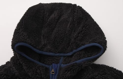 Image of Boys Girls Soft Fleece Sherpa Full-zip Jacket