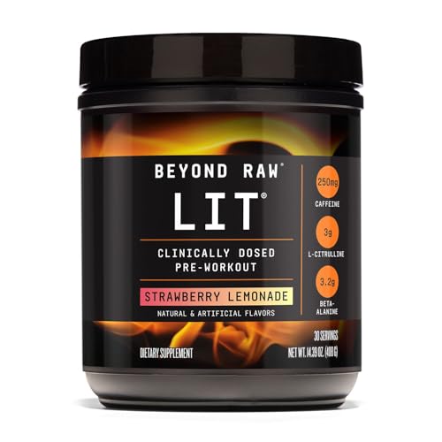 Beyond Raw LIT Pre-Workout - Strawberry Lemonade (30 Servings)