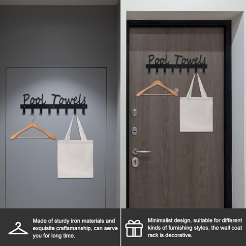 Perchero de pared ahorro de espacio para colgar abrigos y chaquetas 5