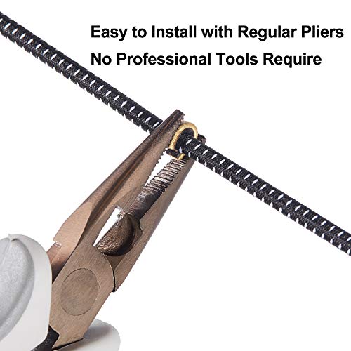 Gejoy 20 Pieces Nock Points Archery String Nocking Points Bow String Buckle Clip For Compound And Recurve Bow (Black) #TOP3