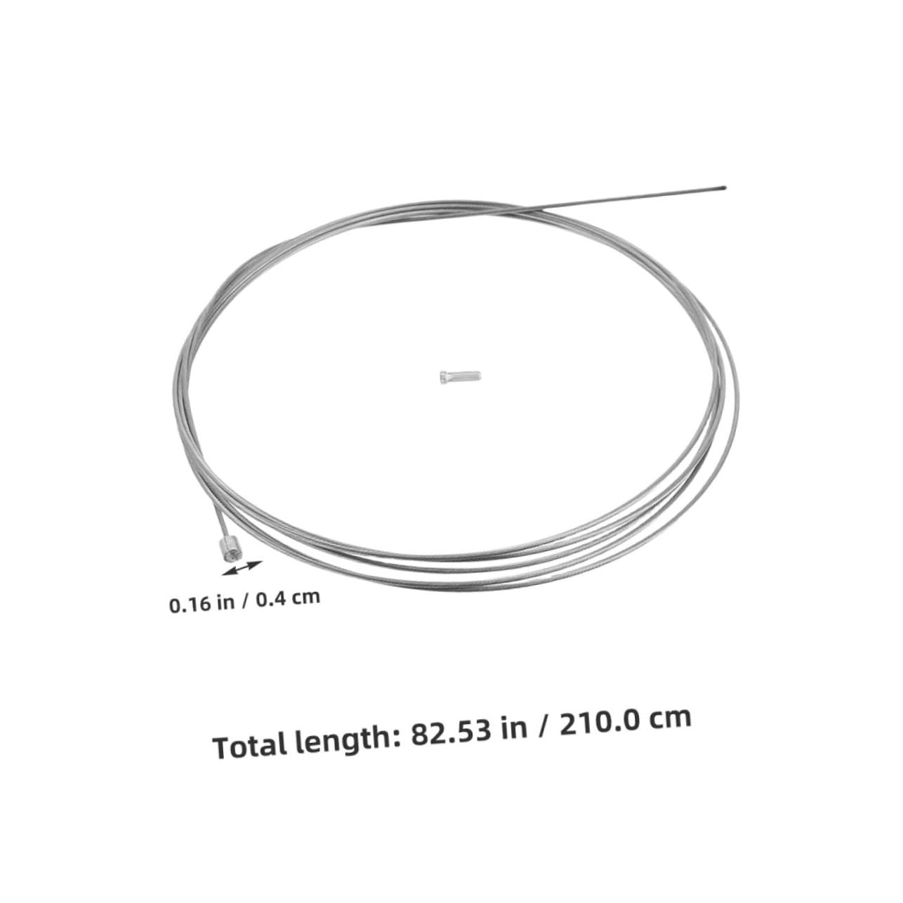 VANZACK 2Pcs Stainless Steel Bike Gear Cable Brake Line for Mountain Road Bikes Durable Steel Inner Wire Bicycle Transmission Accessories for Easy Replacement