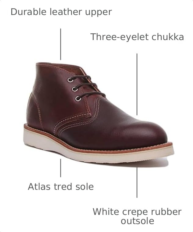 Image of Red Wing Shoes Heritage Work Chukka Men's Boot, Full Grain Leather
