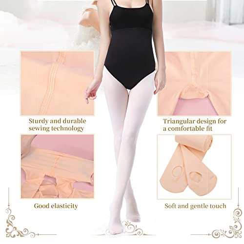Ballet Dance Tight for Girls,Ultra Soft Student School Footed Tight(Toddler/Girls/Women)4