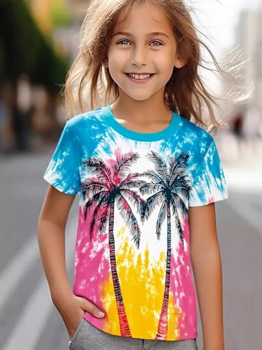 Image of Frogwill Boys Girls Shirts 3D Graphic T-Shirt Neon Clothes Short Sleeve Animal Print Tee 5-13 Years