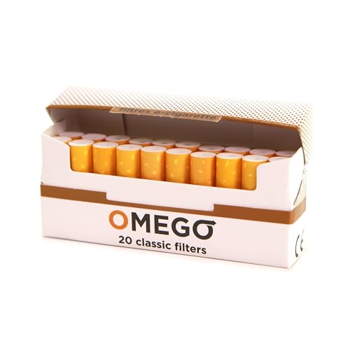 Filtres souples pour cigarettes électroniques Omego (Boite de 20 filtres)