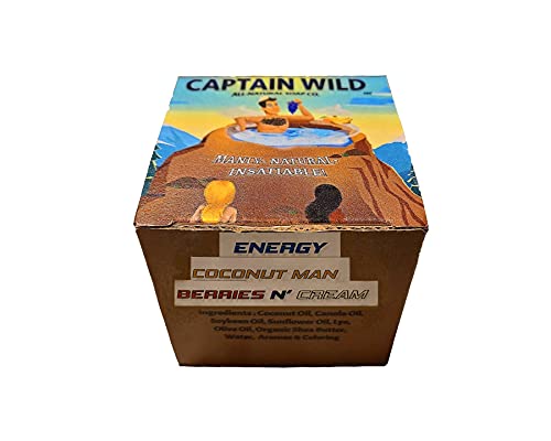 Captain Wild Soap Co. LLC - Men's Natural Soap (3 Pk) - 3 Wild Scents - Natural Chunky Soap Block Gift Box