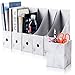 Stehsammler Recyceltem Karton Zeitschriftenbox 5er Packung Datei Organizer Kraftpapier Aktenhalter Bürobedarf Zeitschriftenhalter Schreibtisch Speicherorganisator