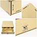 DOITOOL Wooden Cash Storage Box with Multi-Grid Cash Register Insert Tray Money Organizer and Calculator Holder and Budgeting