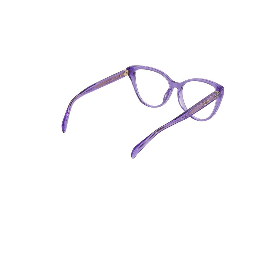 Tous Brille mit Sehstärke für Damen optional mit Sonnenbrillentönung oder Blaulichtfilter, Schmetterling, gefertigt aus Celluloseacetat, Modell: VTOB95S (inklusive Brillenetui)